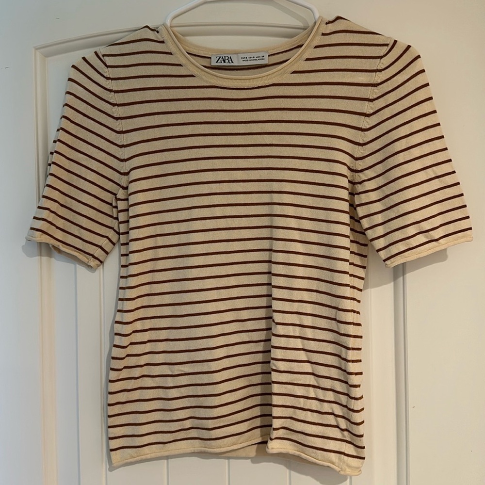 Zara - Fitted Striped Shirt